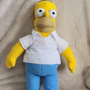 2019  Universal Studios Homer Simpson Plush Matt Groening 18”, Displayed Only